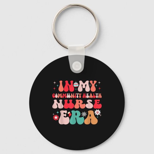 Christmas Community Health Nurse Present For Funny Sleutelhanger (Voorkant)