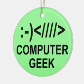 Christmas Computer Geek Keramisch Ornament (Links)