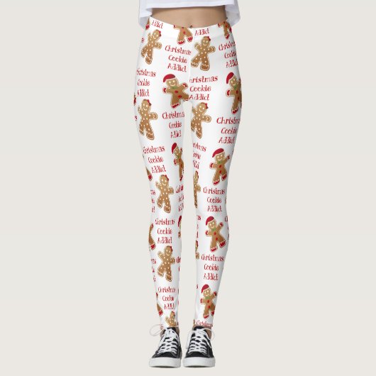 CHRISTMAS COOKIE ADDICT ~Leggings Leggings (Voorkant)
