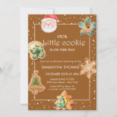 Christmas Cookie Baby shower Kaart (Voorkant)