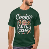 Christmas "Cookie Baking Crew" Basic T-Shirt (Voorkant)