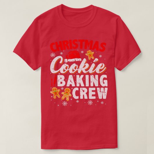 Christmas Cookie Baking Crew Cookie Baking Team Ca T-shirt (Design voorkant)