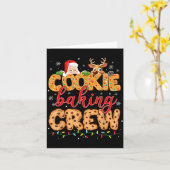 Christmas Cookie Baking Crew Cookie Crew Family Ch Kaart (Gele Bloem)