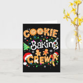 Christmas Cookie Baking Crew Cookie Crew Family Ch Kaart (Gele Bloem)
