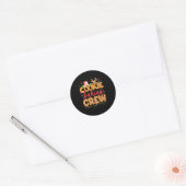 Christmas Cookie Baking Crew Cookie Crew Family Ch Ronde Sticker (Envelop)