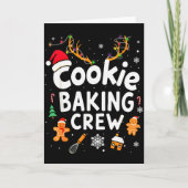 Christmas Cookie Baking Crew Family Baking Team Fu Kaart (Voorkant)