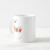 Christmas Cookie Baking Crew Family Baking Team Fu Koffiemok (Voorkant links)