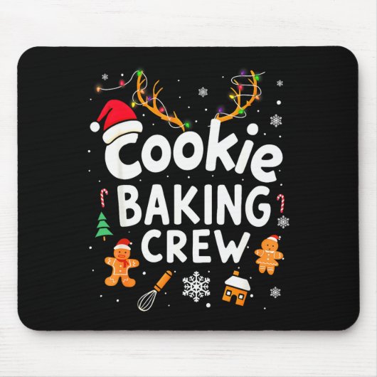 Christmas Cookie Baking Crew Family Baking Team Fu Muismat (Voorkant)