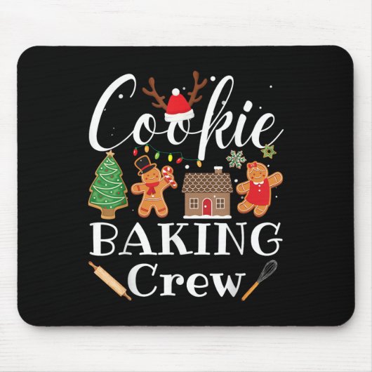 Christmas Cookie Baking Crew Family Baking Team Fu Muismat (Voorkant)