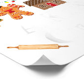 Christmas Cookie Baking Crew Family Baking Team Fu Poster (Hoek)
