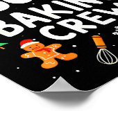 Christmas Cookie Baking Crew Family Baking Team Fu Poster (Hoek)