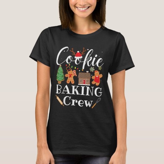 Christmas Cookie Baking Crew Family Baking Team Fu T-shirt (Voorkant)