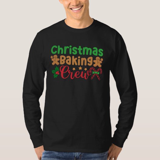 Christmas Cookie Baking Crew Family Xmas T-shirt (Voorkant)