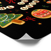 Christmas Cookie Baking Crew For Women Basker Seni Poster (Hoek)