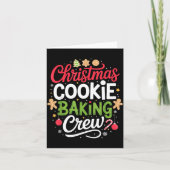 Christmas Cookie Baking Crew Mom Funny Proud Holid Kaart (Voorkant)