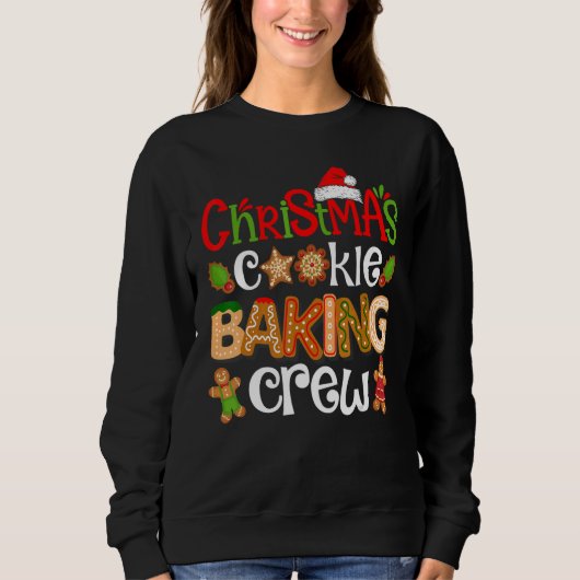 Christmas Cookie Baking Crew Pajamas Family Xmas Trui (Voorkant)