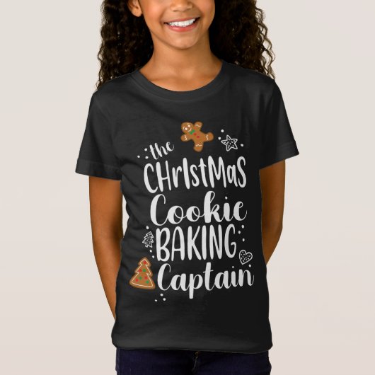 Christmas Cookie Baking Team Captain Crew Schattig T-shirt (Voorkant)