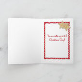 Christmas Cookie Border Feestdagen Kaart (Binnen)