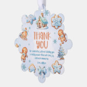 Christmas Cookie Boy Verjaardag Dank u foto Ornament Kaart (Links)