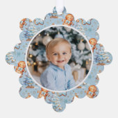 Christmas Cookie Boy Verjaardag Dank u foto Ornament Kaart (Achterkant)