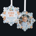 Christmas Cookie Boy Verjaardag Dank u foto Ornament Kaart<br><div class="desc">Christmas Cookie Boy Verjaardag dank u foto Ornament Kaart Matching items beschikbaar.</div>