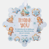 Christmas Cookie Boy Verjaardag Dank u foto Ornament Kaart (Voorkant)