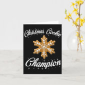 Christmas Cookie Chamon Baker  Kaart (Gele Bloem)
