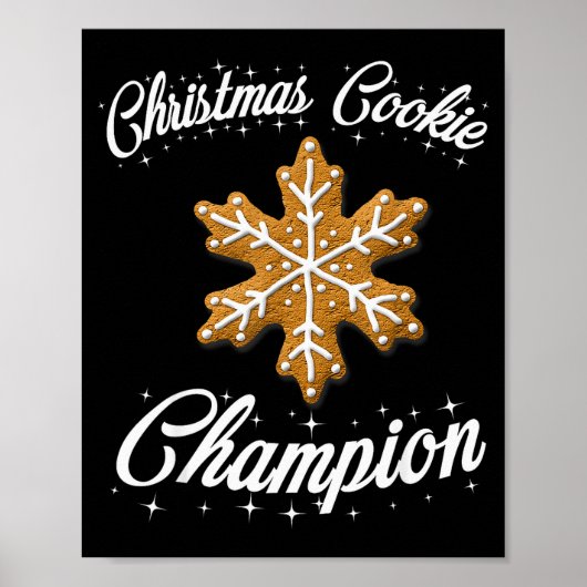 Christmas Cookie Chamon Baker  Poster (Voorkant)