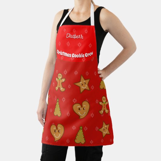 Christmas Cookie Crew-Gingerbread Pals-Red M Schort (Insitu)