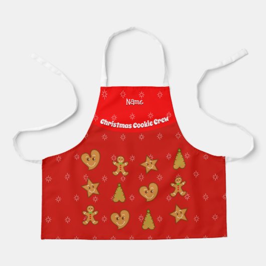 Christmas Cookie Crew-Gingerbread Pals-Red S Schort (Voorkant)