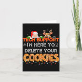 Christmas Cookie Crew Pajamas Tech Baking Family F Kaart (Voorkant)