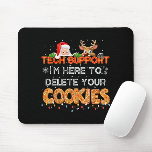 Christmas Cookie Crew Pajamas Tech Baking Family F Muismat (Met muis)