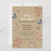 Christmas Cookie Decorating Party Kraft Kaart (Voorkant)