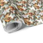 Christmas Cookie Design Gift Wrapping Paper Wrap Cadeaupapier<br><div class="desc">Gebruik dit schattige kerstkoekje ontwerp cadeaupapier om speciale cadeaus en zelfgemaakte goodies voor de feestdagen in te pakken.</div>