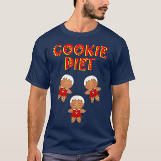 Christmas cookie diet Cute Xmas gingerbread cookie T-shirt