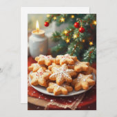 Christmas Cookie Exchange Aanpassen Kaart (Voorkant / Achterkant)