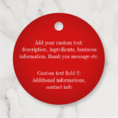 Christmas Cookie Exchange Dubbelzijdig bakken Labe Bedankjes Labels (Achterkant)