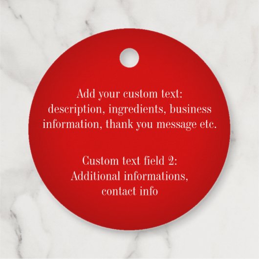 Christmas Cookie Exchange Dubbelzijdig bakken Labe Bedankjes Labels (Achterkant)