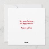 Christmas Cookie Exchange Gingerbread Rood Feestdagenkaart (Achterkant)