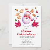 Christmas Cookie Exchange Invitation Kaart Feestel (Voorkant)