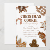 Christmas Cookie Exchange Kaart (Voorkant / Achterkant)