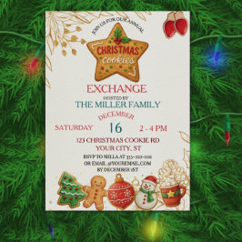 Christmas Cookie Exchange Party Kaart
