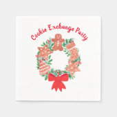 Christmas Cookie Exchange Party  Servet (Voorkant)