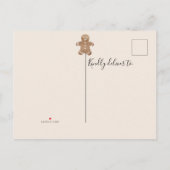 Christmas Cookie Exchange Party  Uitnodiging Briefkaart (Achterkant)