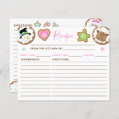Christmas Cookie Exchange Pink and Green Recipe (Voorkant / Achterkant)