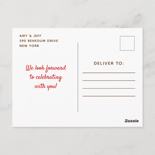 Christmas Cookie Exchange Red and Green Briefkaart (Achterkant)