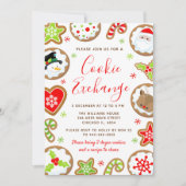 Christmas Cookie Exchange Red and Green Kaart (Voorkant)