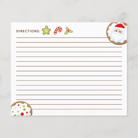 Christmas Cookie Exchange Red and Green Recipe (Achterkant)