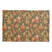Christmas Cookie Fun Holiday Items on Green Kussensloop (Achterkant)