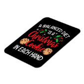 Christmas Cookie Funny Xmas Holiday Gift Magneet (Linkerzijde)